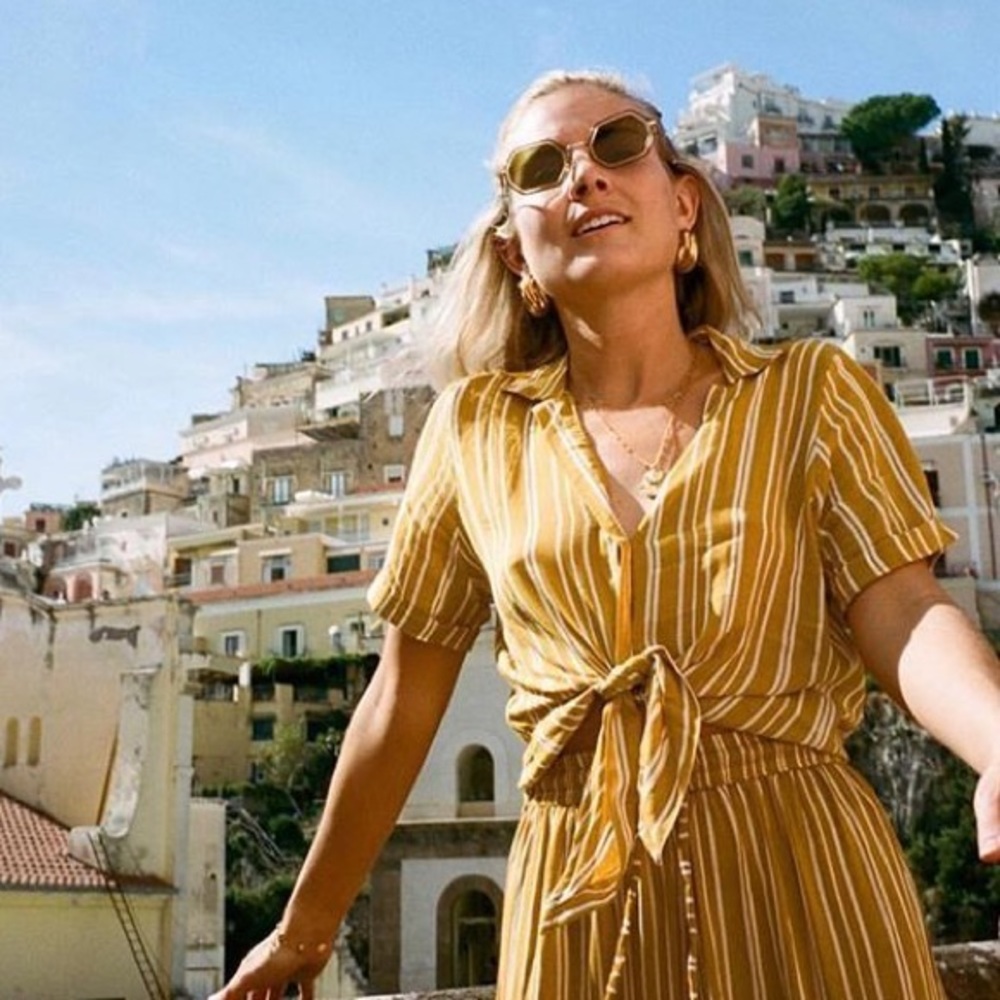 Faithfull The Brand Toulin Shirt Roy Stripe Print